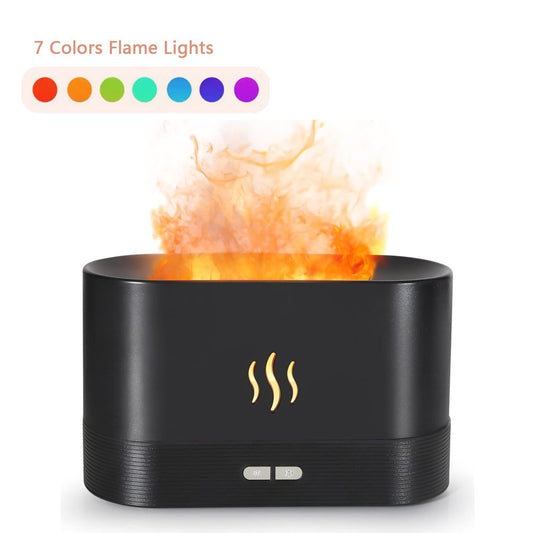 Scent Diffuser Humidifier with Flame (7 Colors)